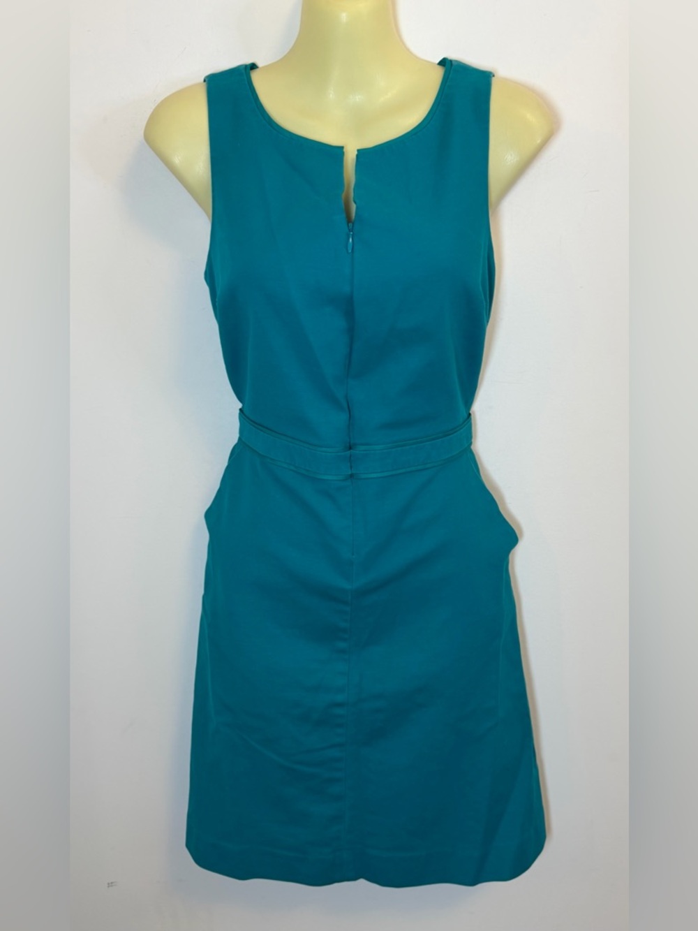 The Limited Sleeveless Teal Sheath Dress